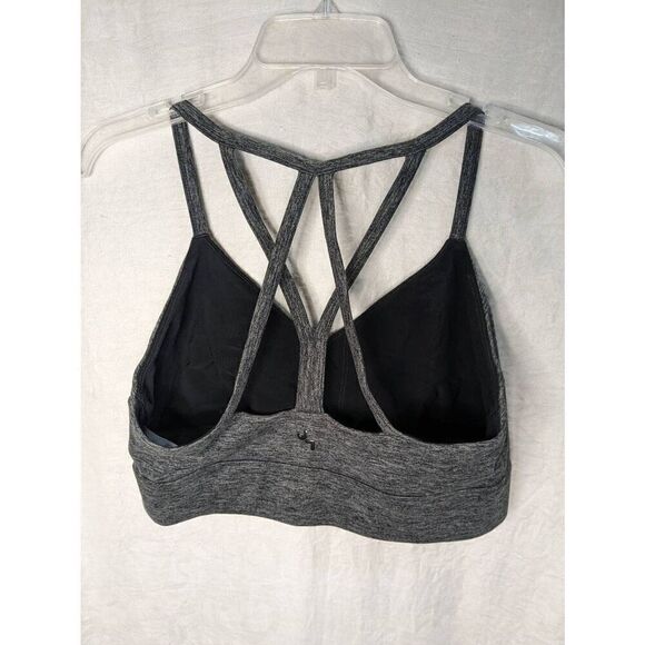 JoyLab Heathered Gray Sports Bra Strappy Large L - Picture 3 of 6